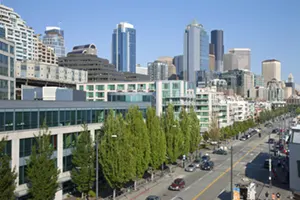 Downtown Seattle waterfront where Fife Maritime is headquartered