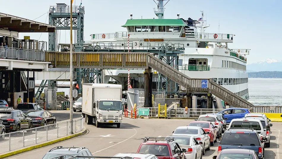 Maritime crew transfer at Pacific Northwest port supported by licensed transport