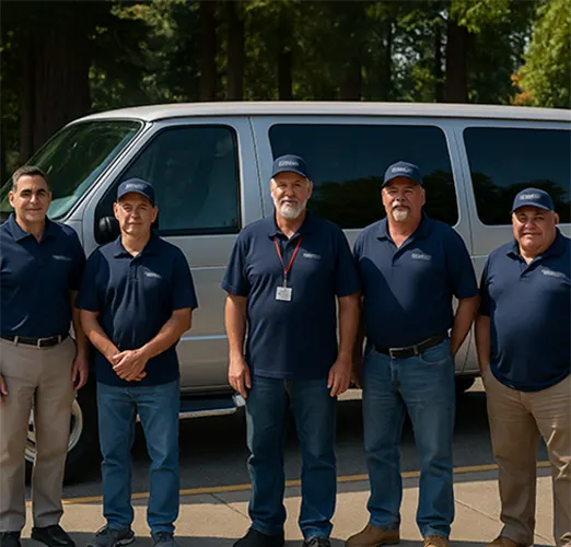 TWIC-certified maritime transport drivers with bonded crew vehicle