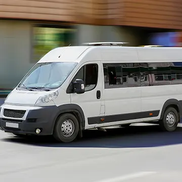 Bonded ground transportation van used for maritime crew movements