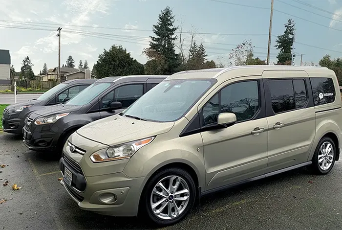 Fleet of licensed vans used for maritime crew ground transportation